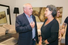 O empresário Fernando Kersting e a diretora da CASACOR Paraná Marina Nessi.