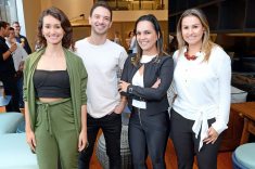 Os arquitetos Ana Carolina Boscardin, Edgard Corsi, Mariana Paula Souza e Samara Barbosa marcaram presença no brunch de lançamento do novo showroom da Saccaro