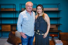 O empresário Fernando Kersting e a arquiteta Samara Barbosa