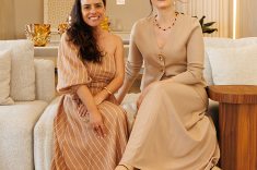 A designer de interiores Janaína Marques com Julia Campos Mulinari, de Casa Sul
