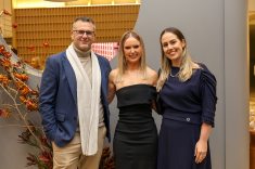Thiago Burbela, Cristiane Navarro e Thalia Aristides.