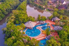 Lagos de Jurema Termas Resort, Águas de Jurema, Paraná - O complexo termal cercado por áreas naturais preservadas.