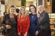 Marina Nessi, da CASACOR Paraná; as profissionais Sheila Jesus e Juliana Gabardo, com espaço Masotti Curitiba; e o designer Hans Donner   